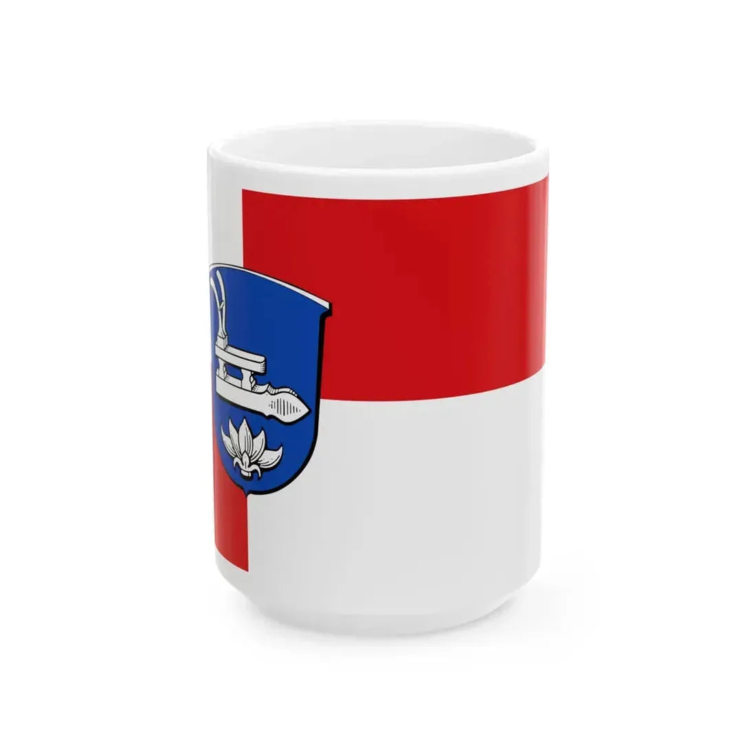 Flagge Biblis (Germany) White Coffee Mug 15oz - Go Mug Yourself