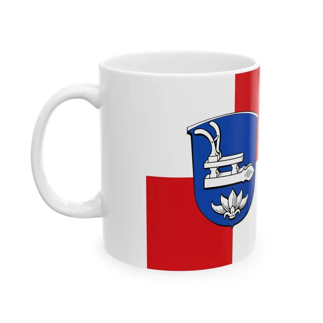 Flagge Biblis (Germany) White Coffee Mug - Go Mug Yourself