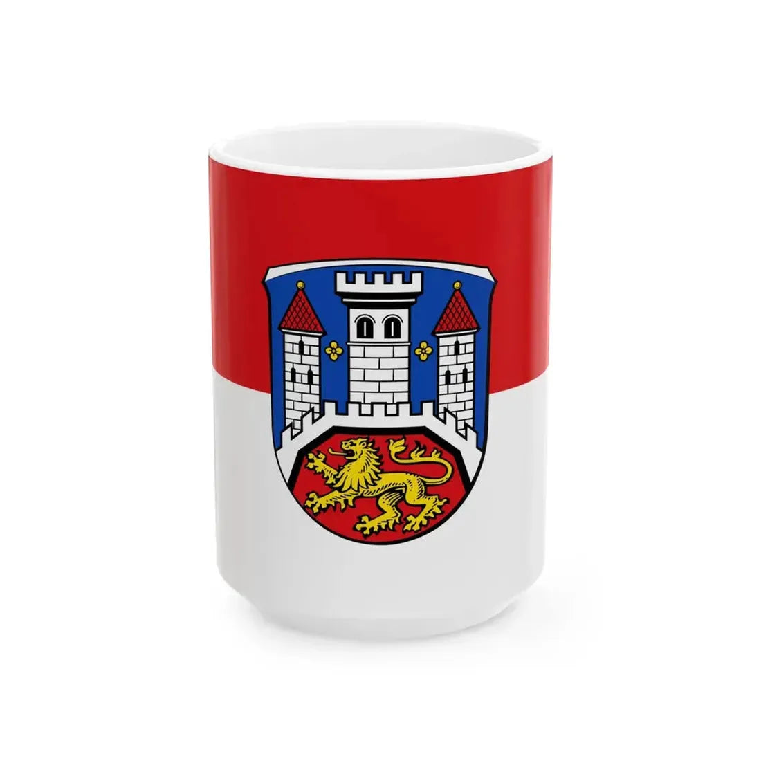 Flagge Biedenkopf (Germany) White Coffee Mug 15oz - Go Mug Yourself