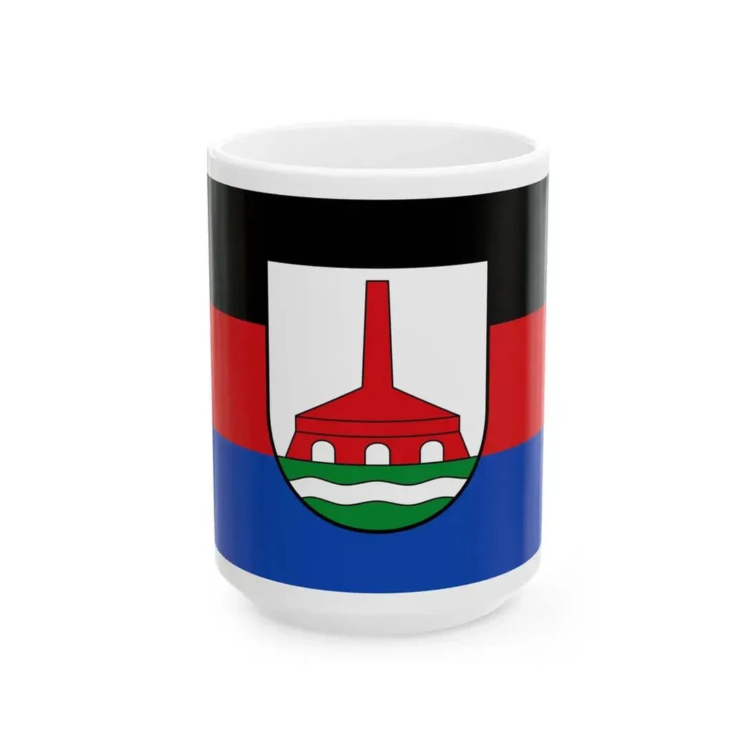 Flagge Bingum (Germany) White Coffee Mug 15oz - Go Mug Yourself