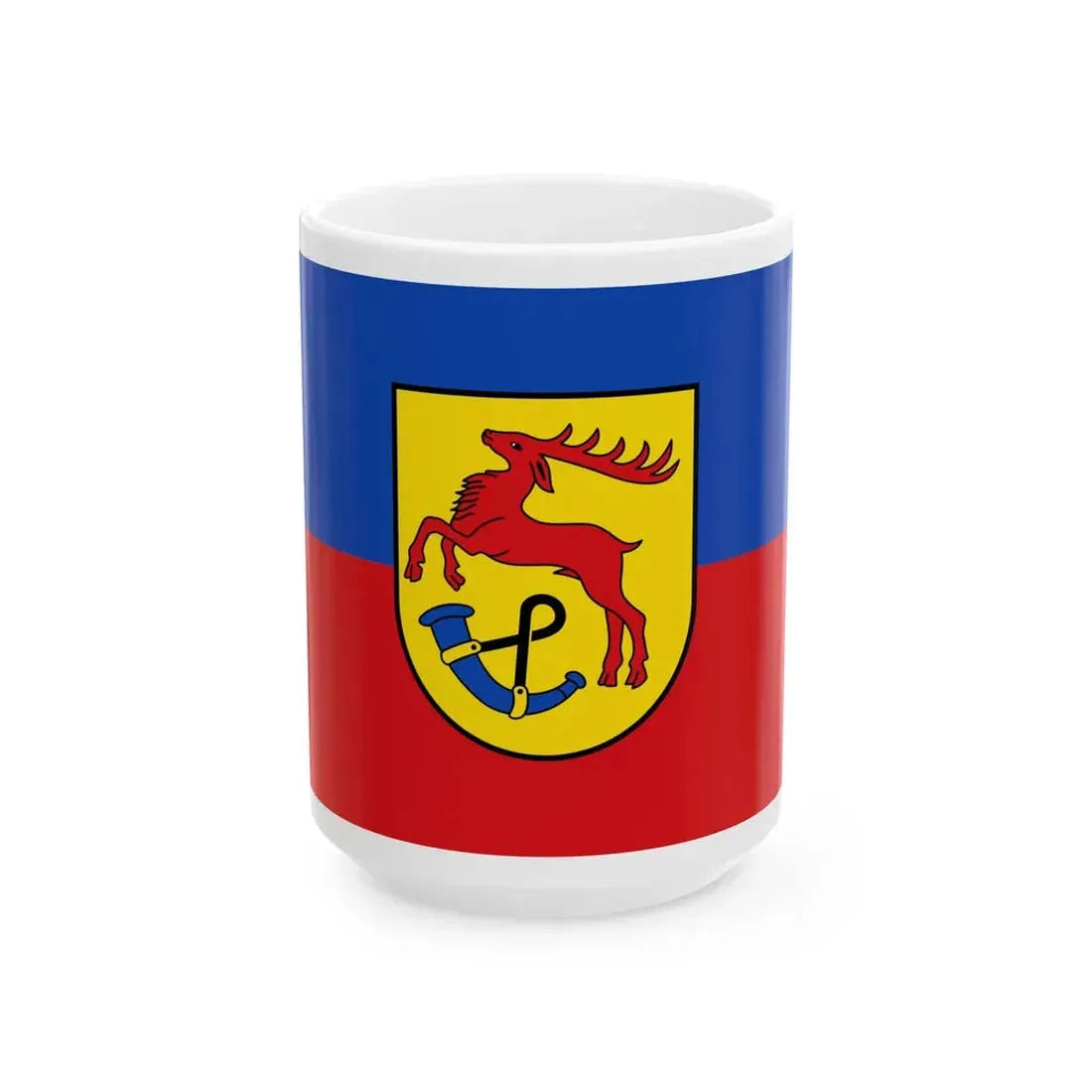 Flagge Bockhorn (Germany) White Coffee Mug 15oz - Go Mug Yourself