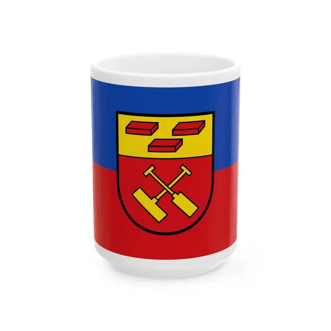 Flagge Boesel (Germany) White Coffee Mug 15oz - Go Mug Yourself