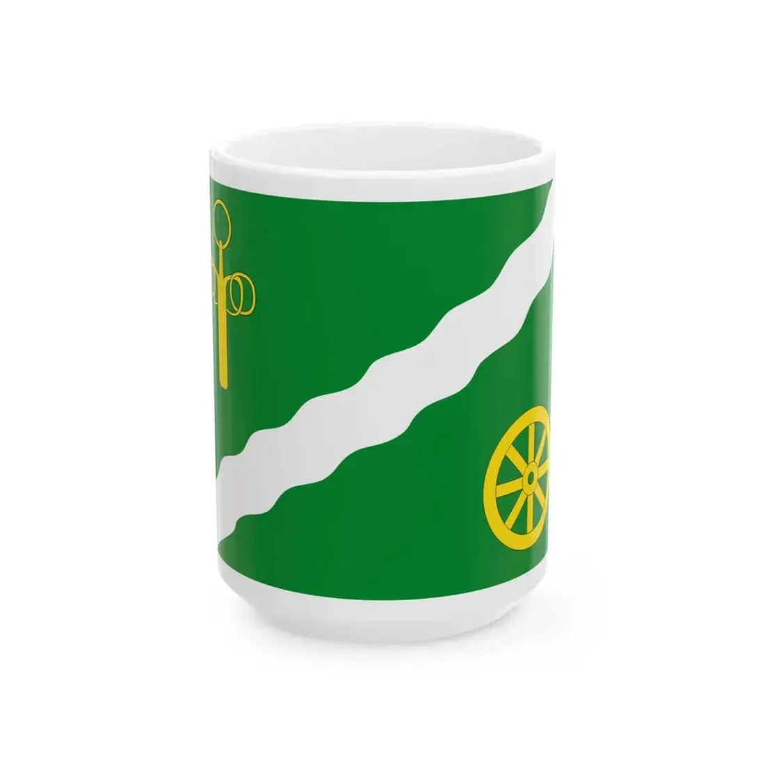 Flagge Borgstedt (Germany) White Coffee Mug 15oz - Go Mug Yourself