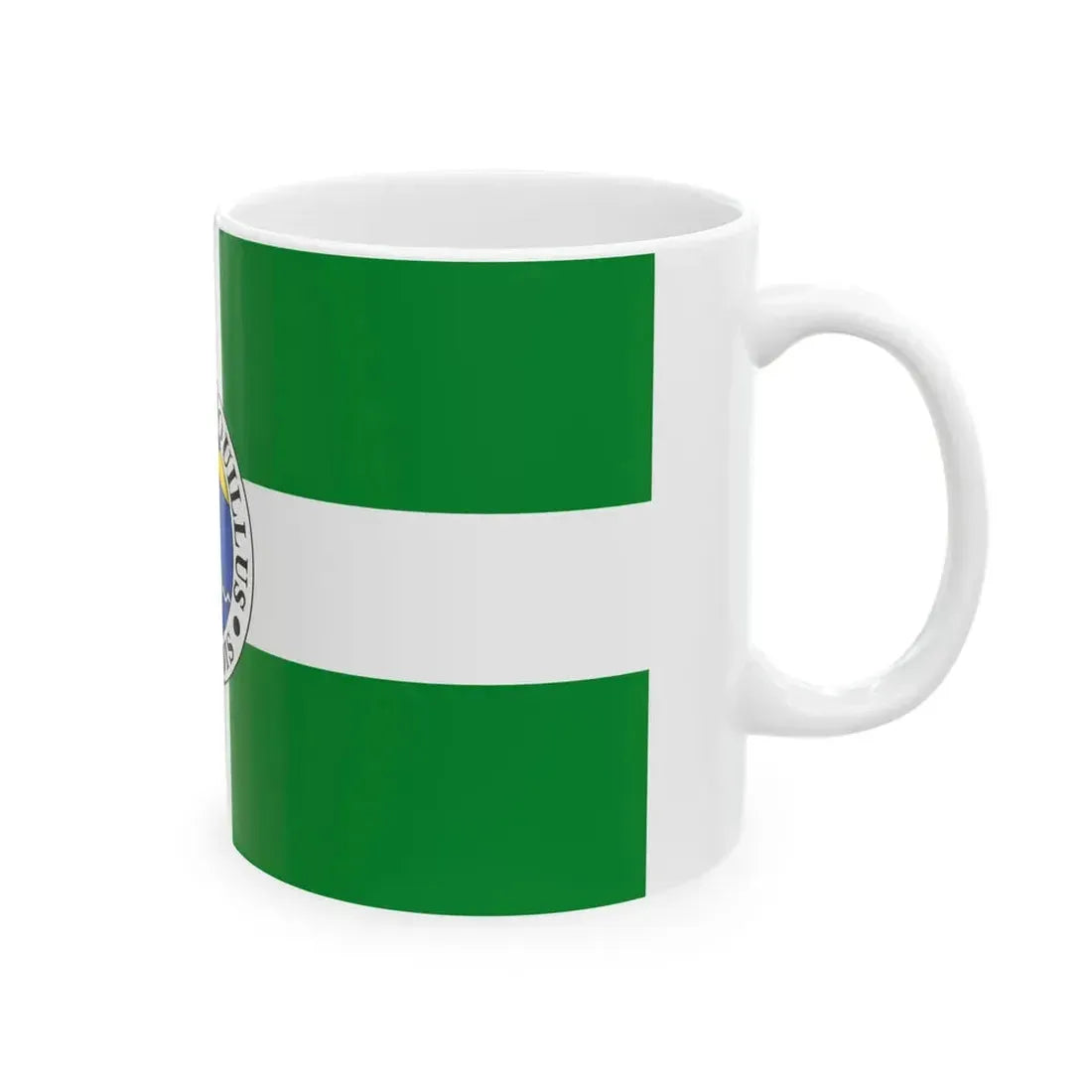 Flagge Borkum (Germany) White Coffee Mug - Go Mug Yourself