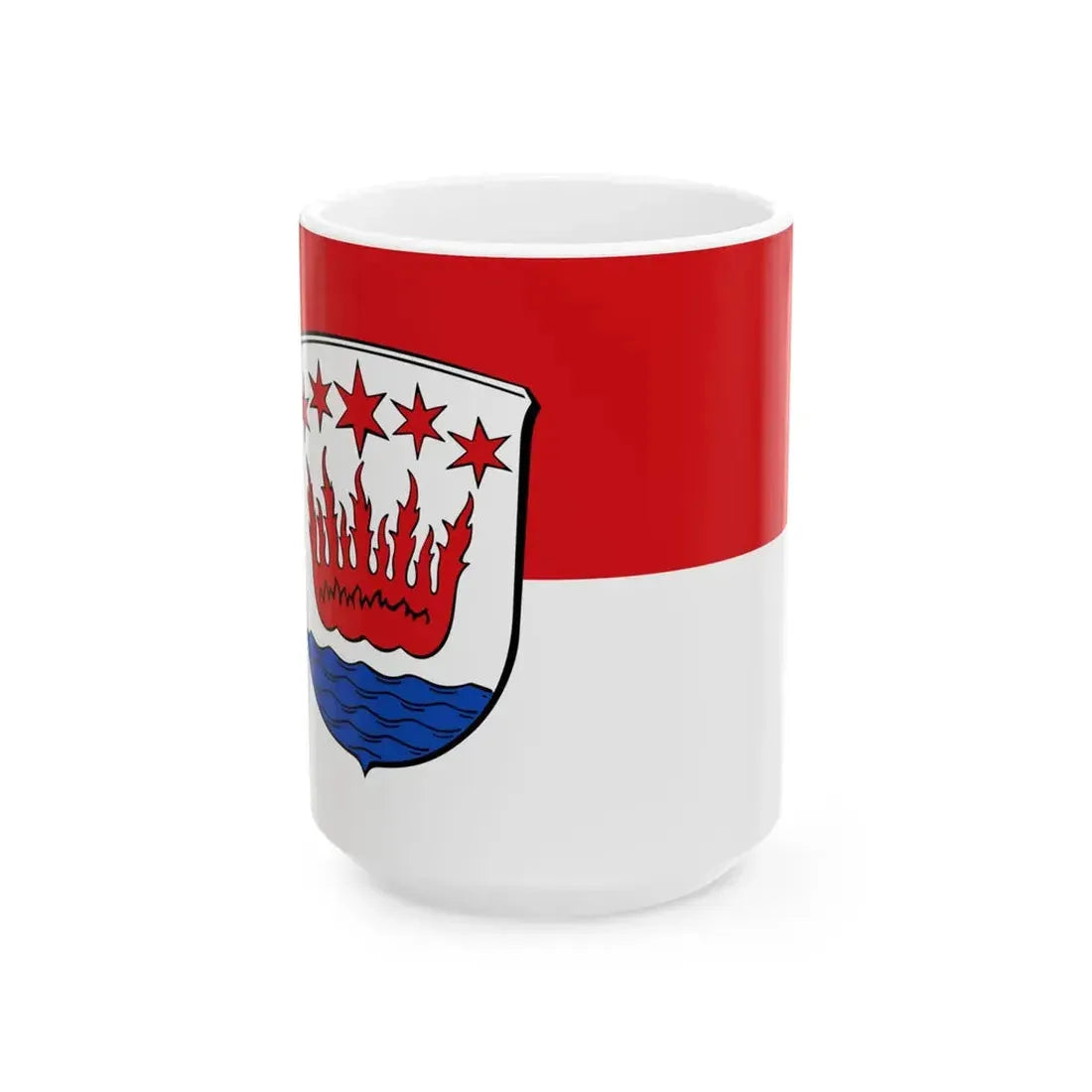 Flagge Brensbach (Germany) White Coffee Mug 15oz - Go Mug Yourself