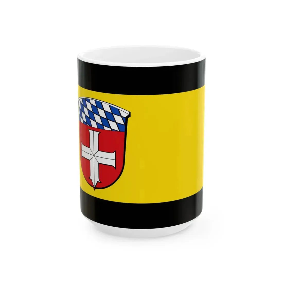 Flagge Buerstadt (Germany) White Coffee Mug 15oz - Go Mug Yourself