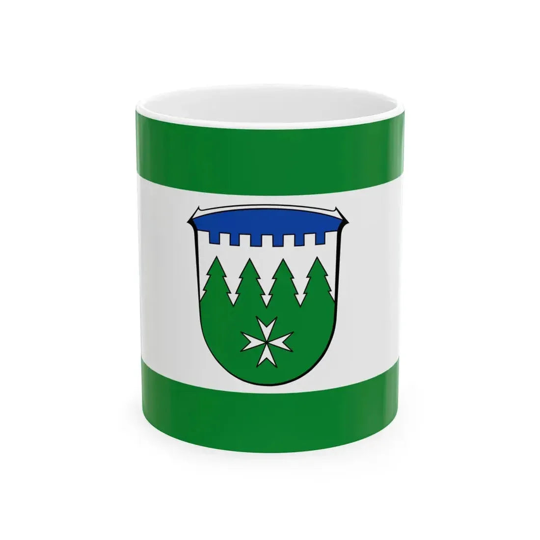 Flagge Burgwald (Germany) White Coffee Mug 11oz - Go Mug Yourself