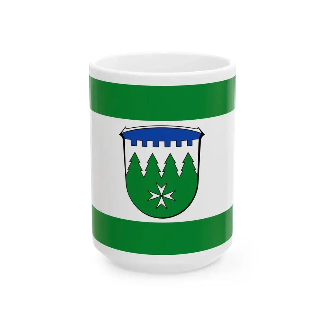 Flagge Burgwald (Germany) White Coffee Mug 15oz - Go Mug Yourself