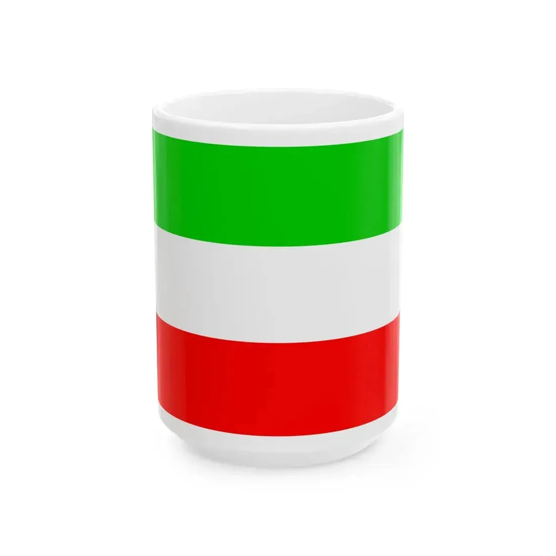 Flagge Cisrhenanische Rep Variante (Germany) White Coffee Mug 15oz - Go Mug Yourself