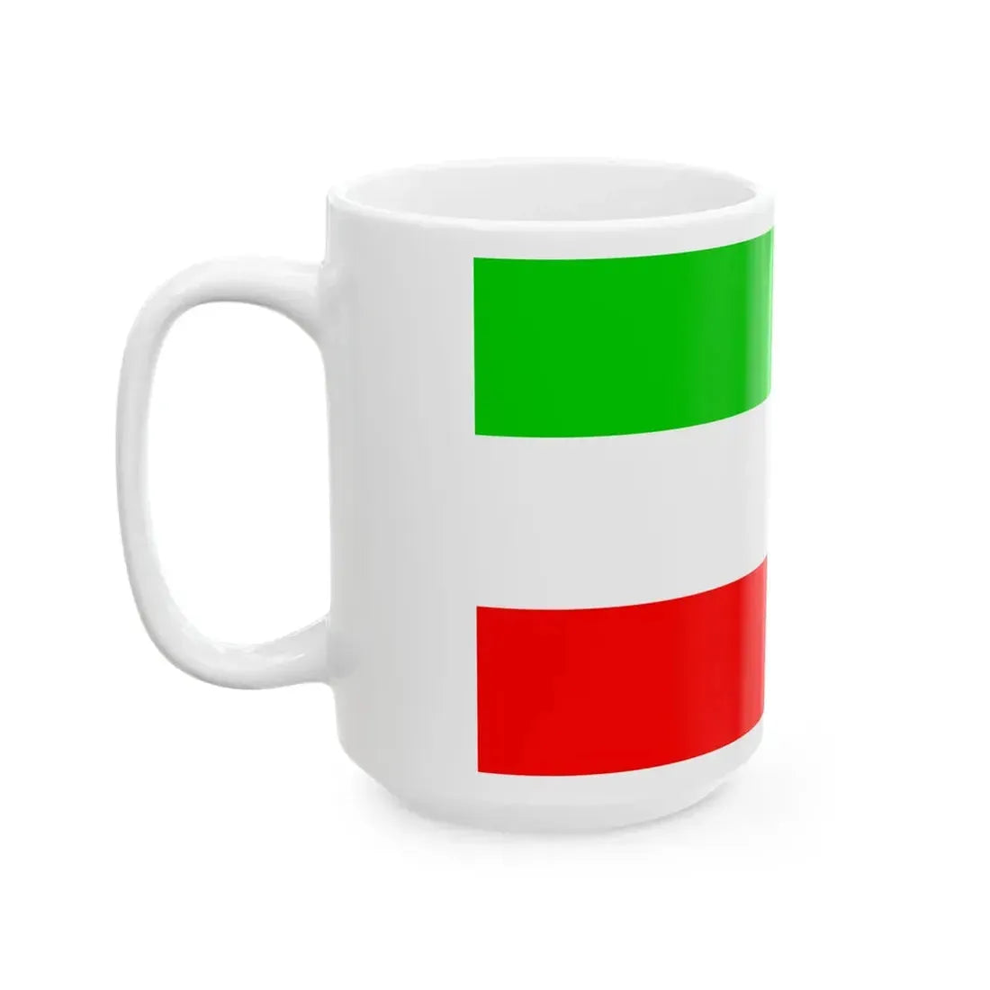 Flagge Cisrhenanische Rep Variante (Germany) White Coffee Mug - Go Mug Yourself