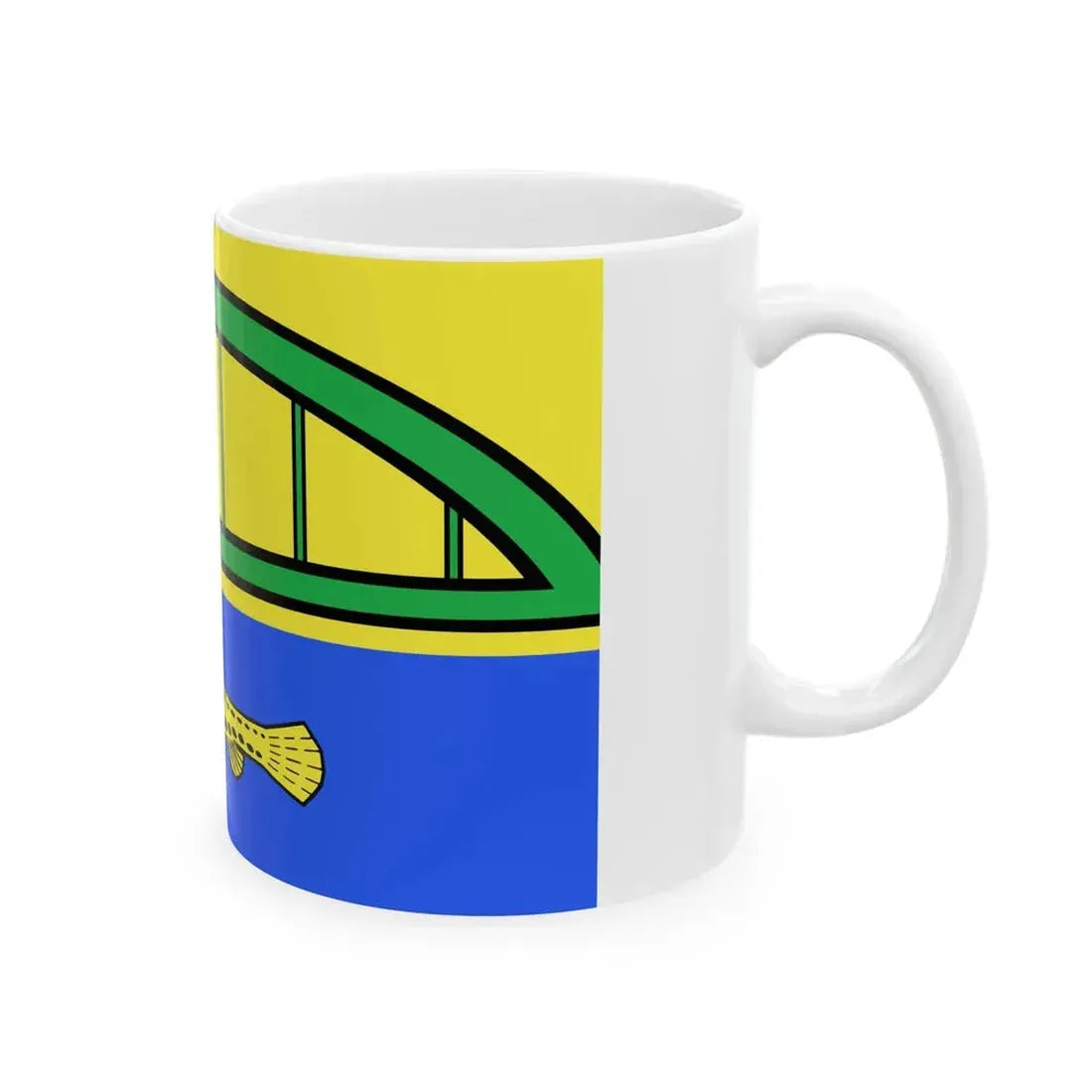 Flagge Dalldorf (Germany) White Coffee Mug - Go Mug Yourself