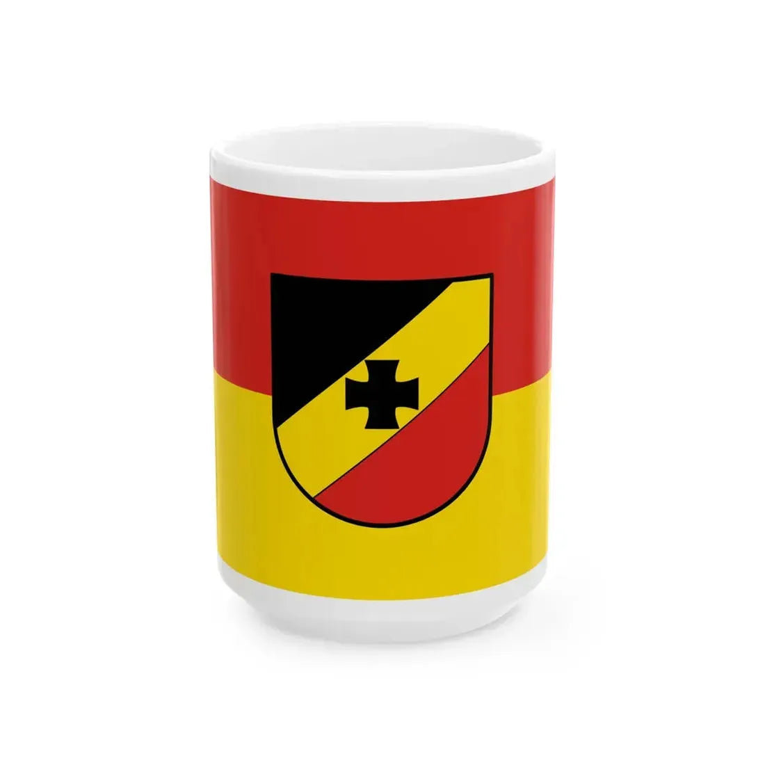 Flagge Denkingen (Germany) White Coffee Mug 15oz - Go Mug Yourself