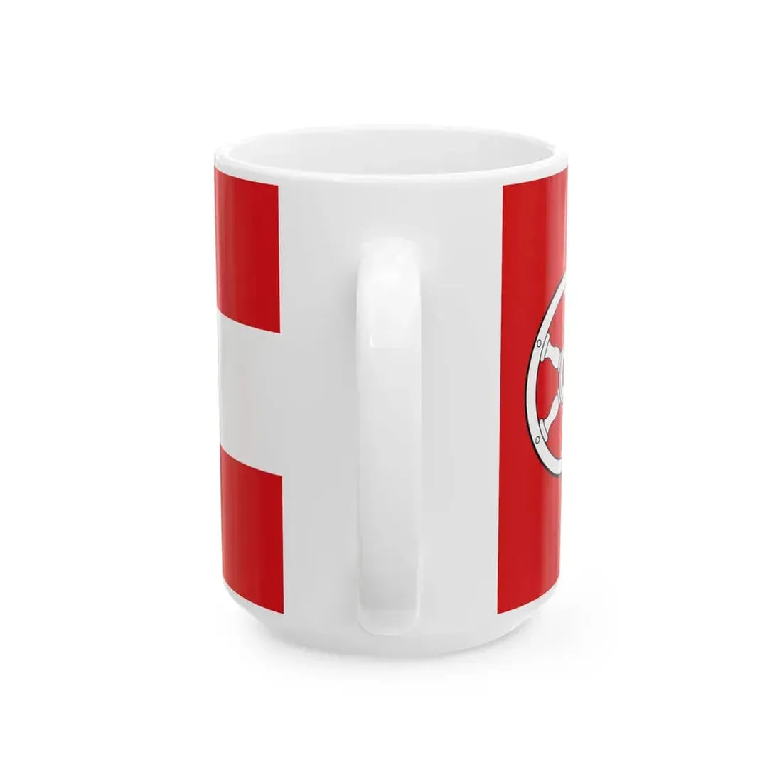 Flagge der kreisfreien Stadt Erfurt laut Hauptsatzung (Germany) White Coffee Mug - Go Mug Yourself
