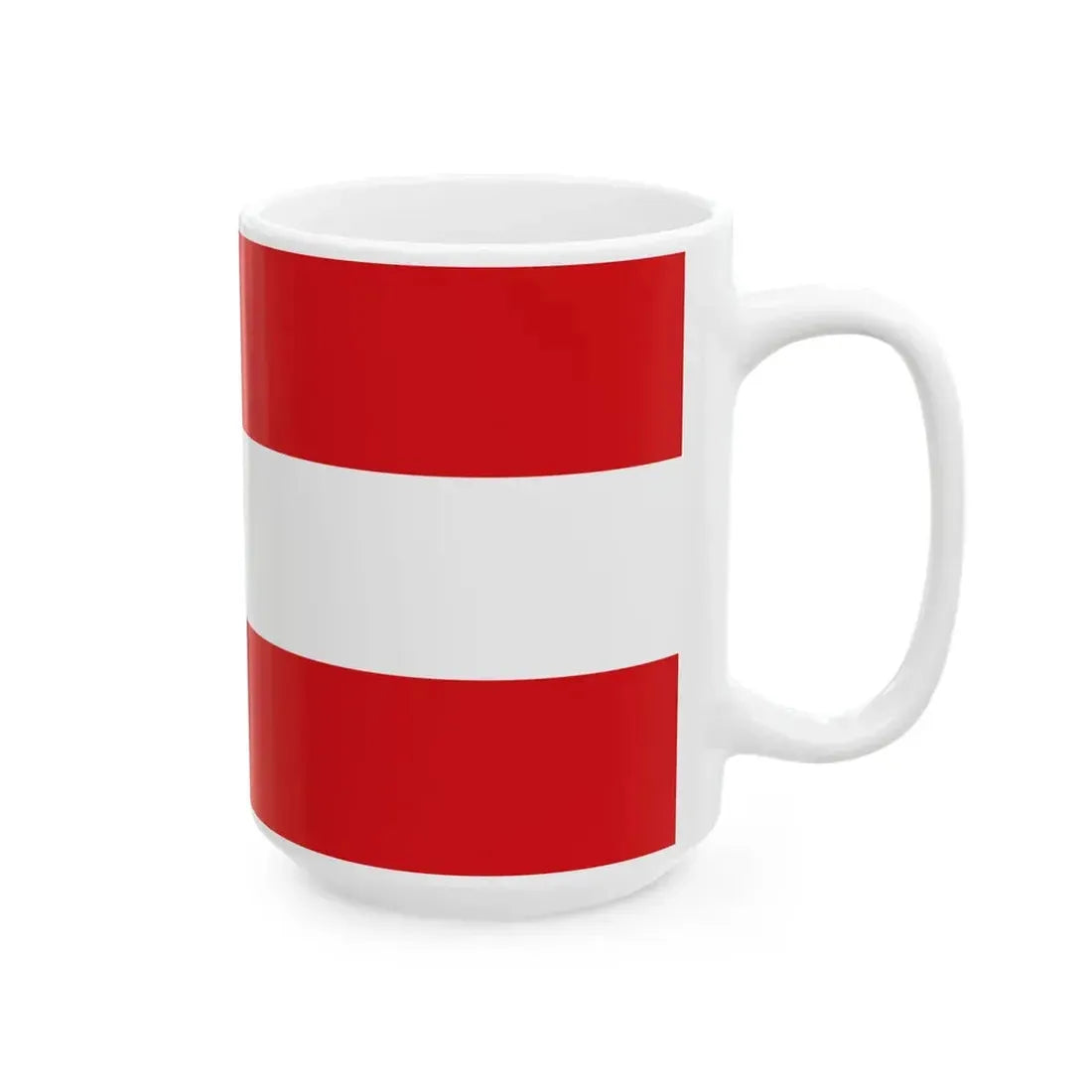 Flagge der kreisfreien Stadt Erfurt laut Hauptsatzung (Germany) White Coffee Mug - Go Mug Yourself