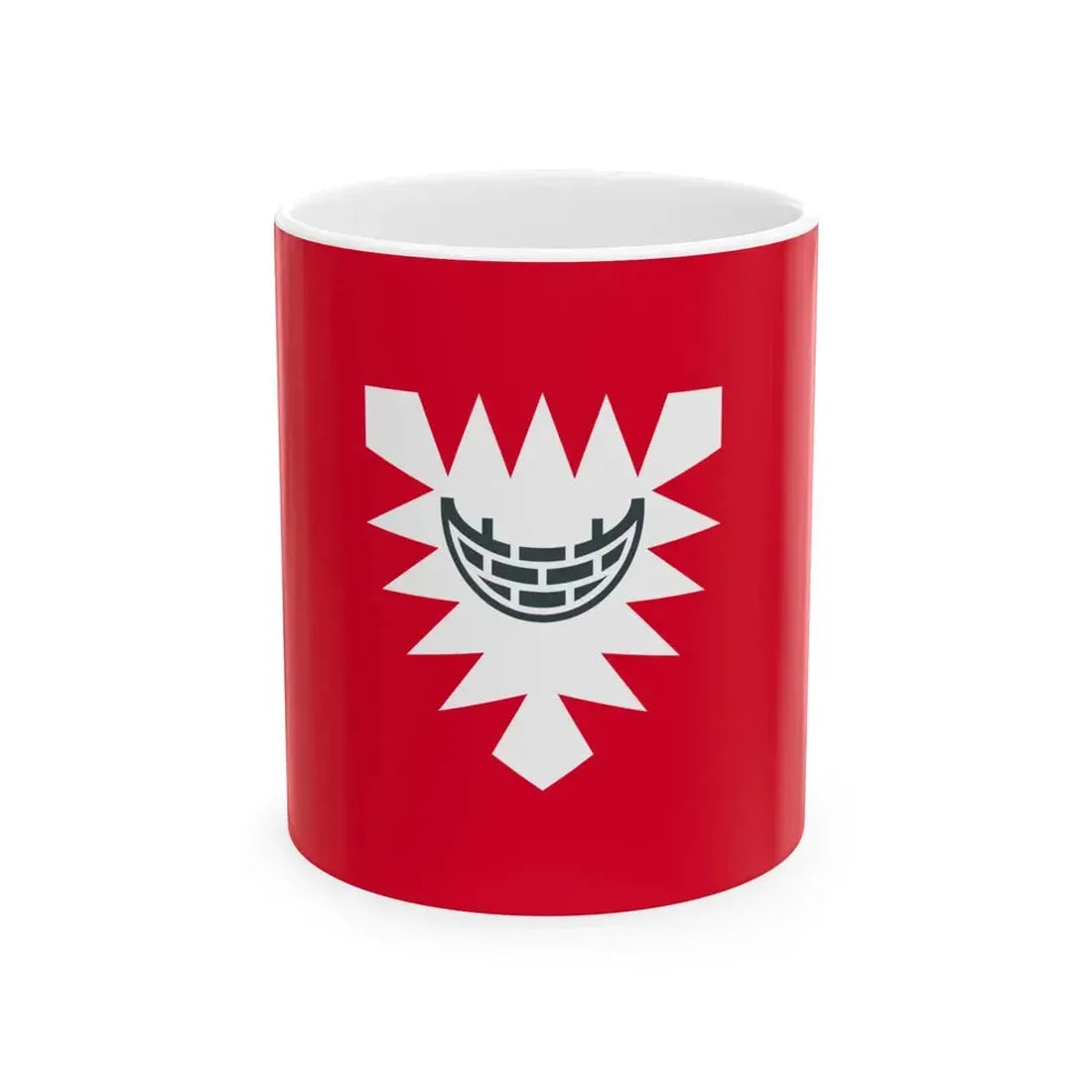 Flagge der kreisfreien Stadt Kiel (Germany) White Coffee Mug 11oz - Go Mug Yourself