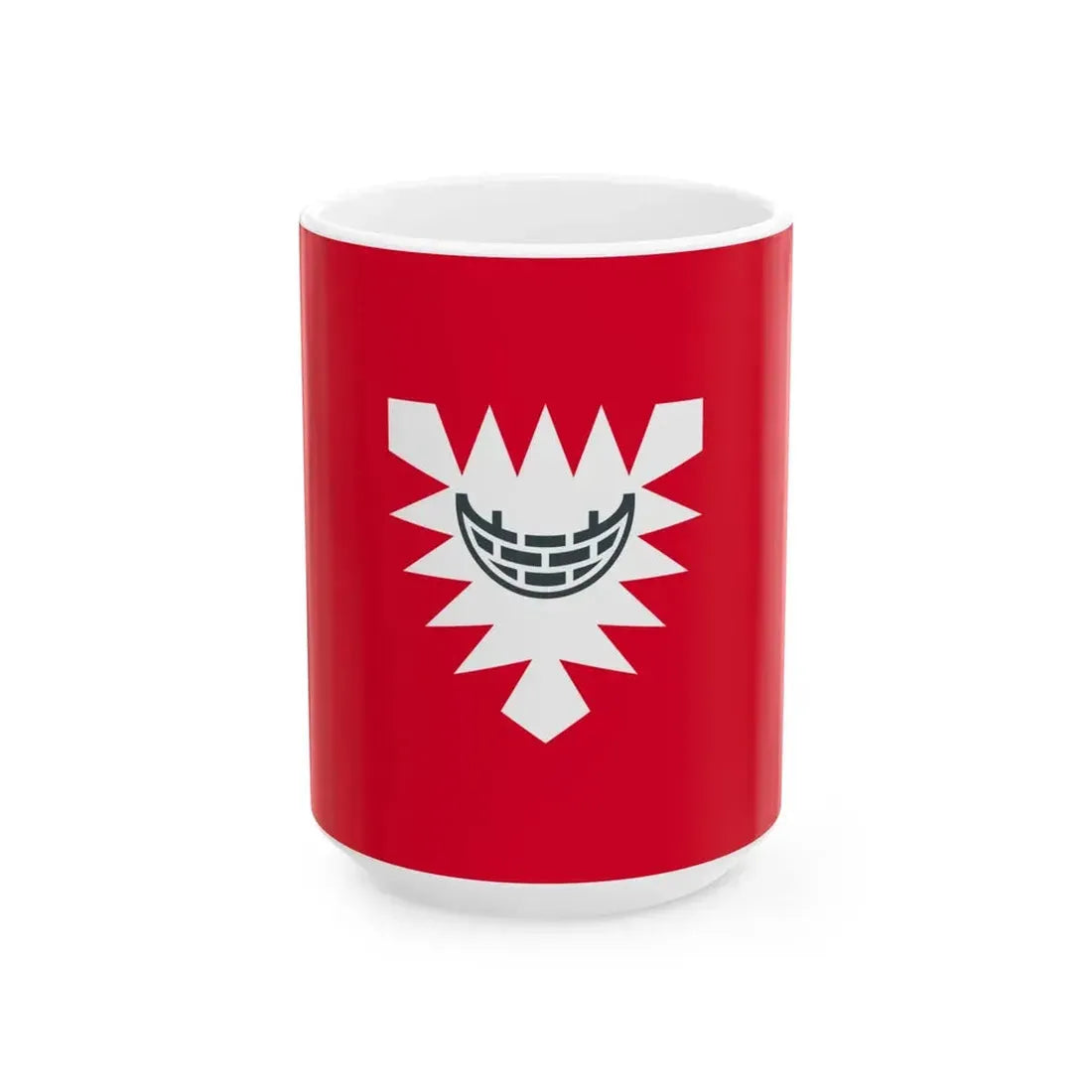 Flagge der kreisfreien Stadt Kiel (Germany) White Coffee Mug 15oz - Go Mug Yourself