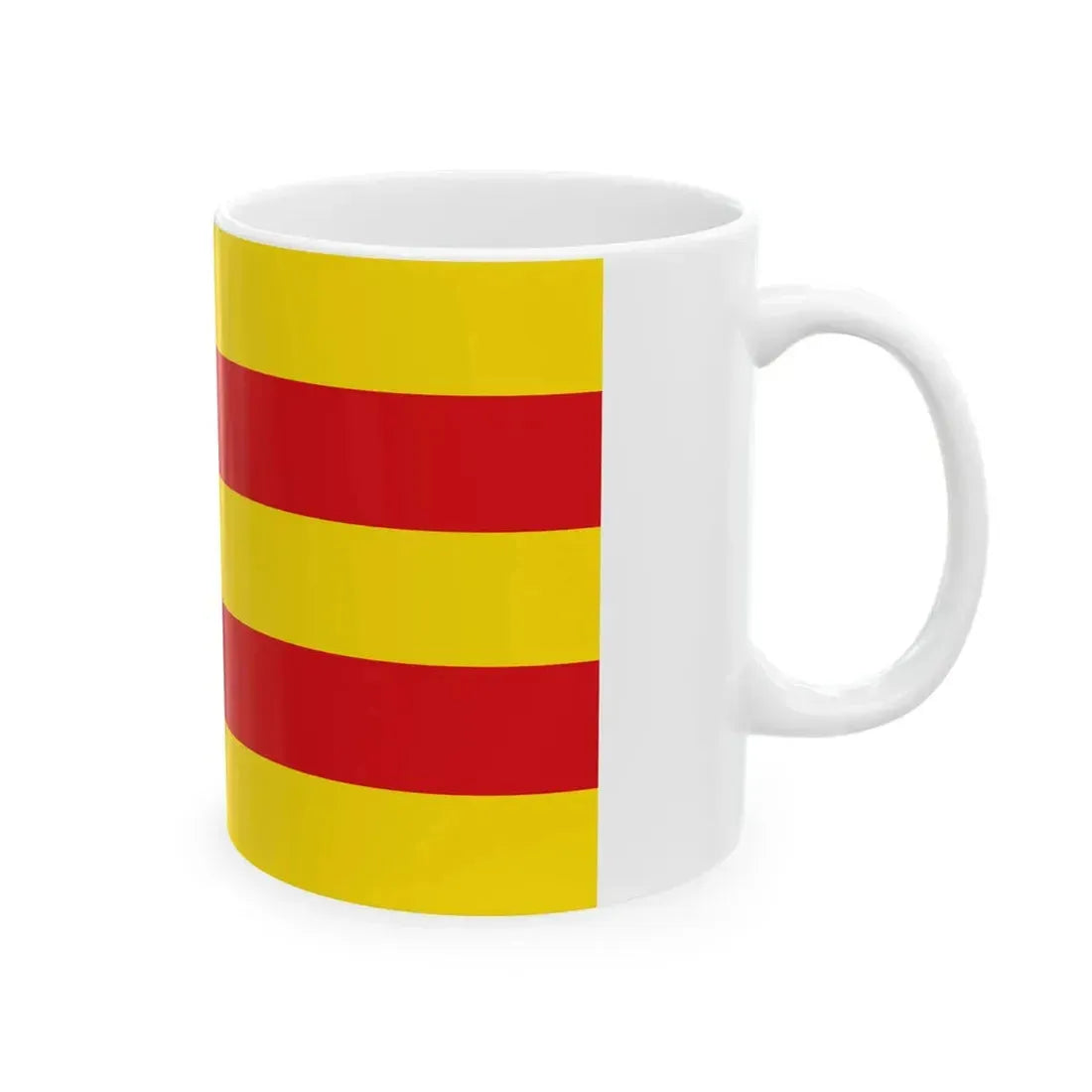 Flagge der kreisfreien Stadt Oldenburg (Germany) White Coffee Mug - Go Mug Yourself