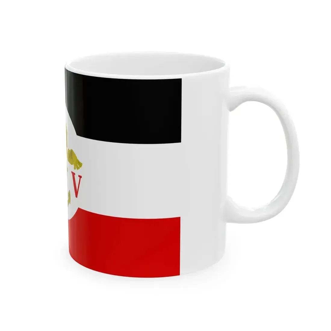 Flagge der Lotsenverwaltung Bremen 1895-1918 Deutsches Kaiserreich (Germany) White Coffee Mug - Go Mug Yourself