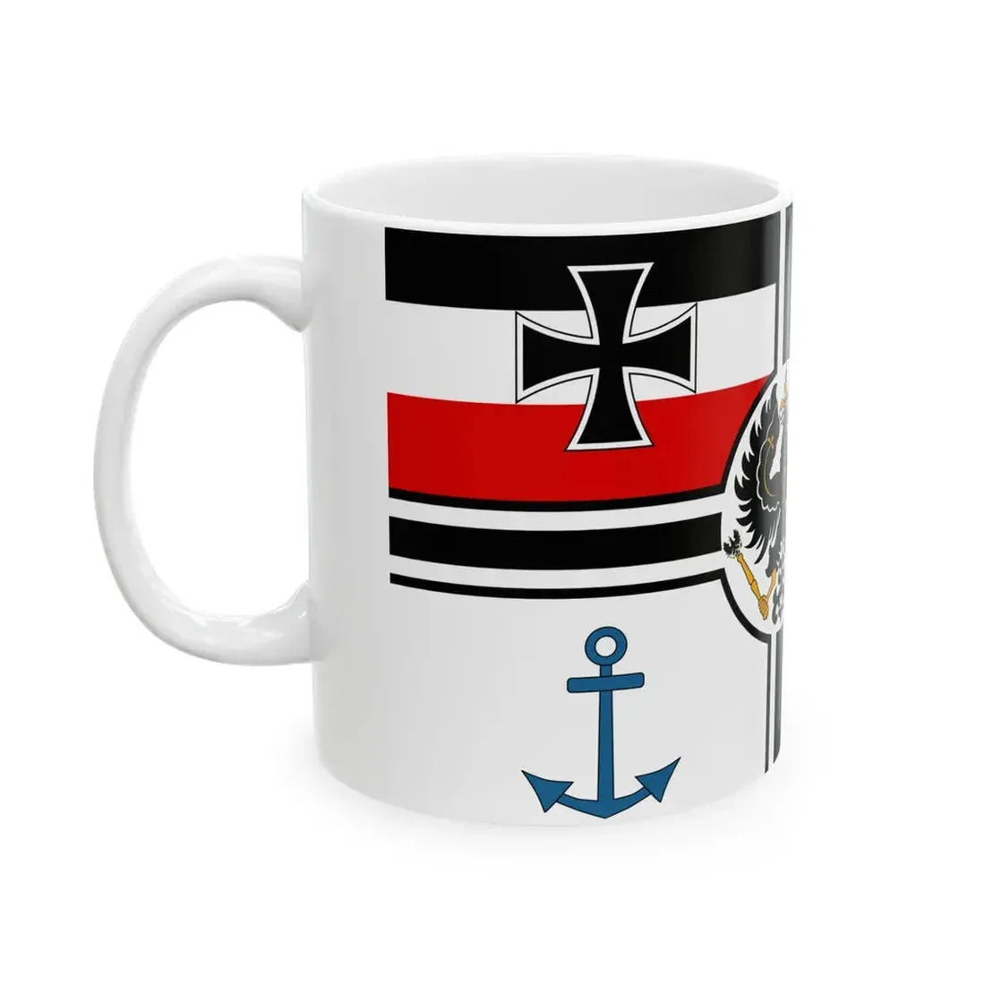 Flagge der Regierungsfahrzeuge -1892 (Germany) White Coffee Mug - Go Mug Yourself