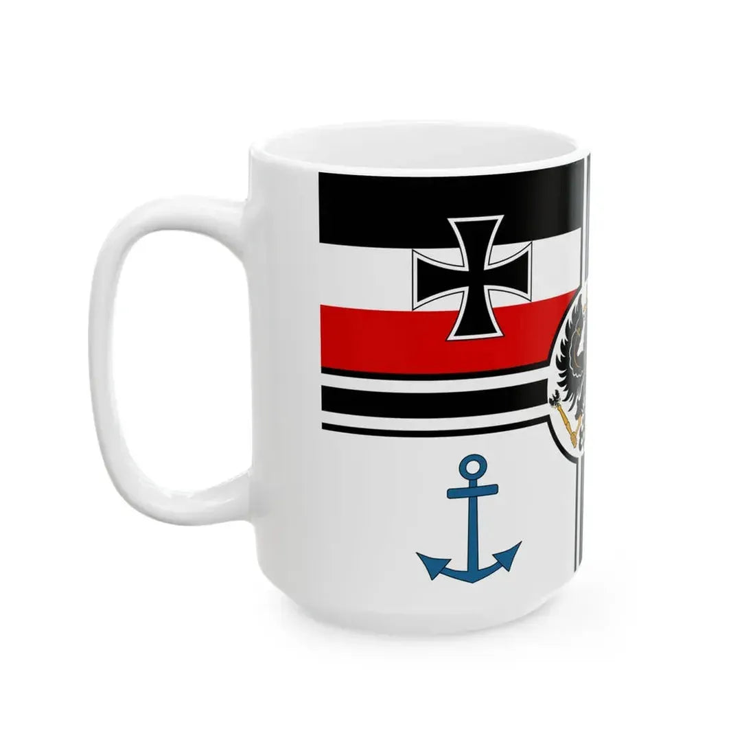 Flagge der Regierungsfahrzeuge -1892 (Germany) White Coffee Mug - Go Mug Yourself