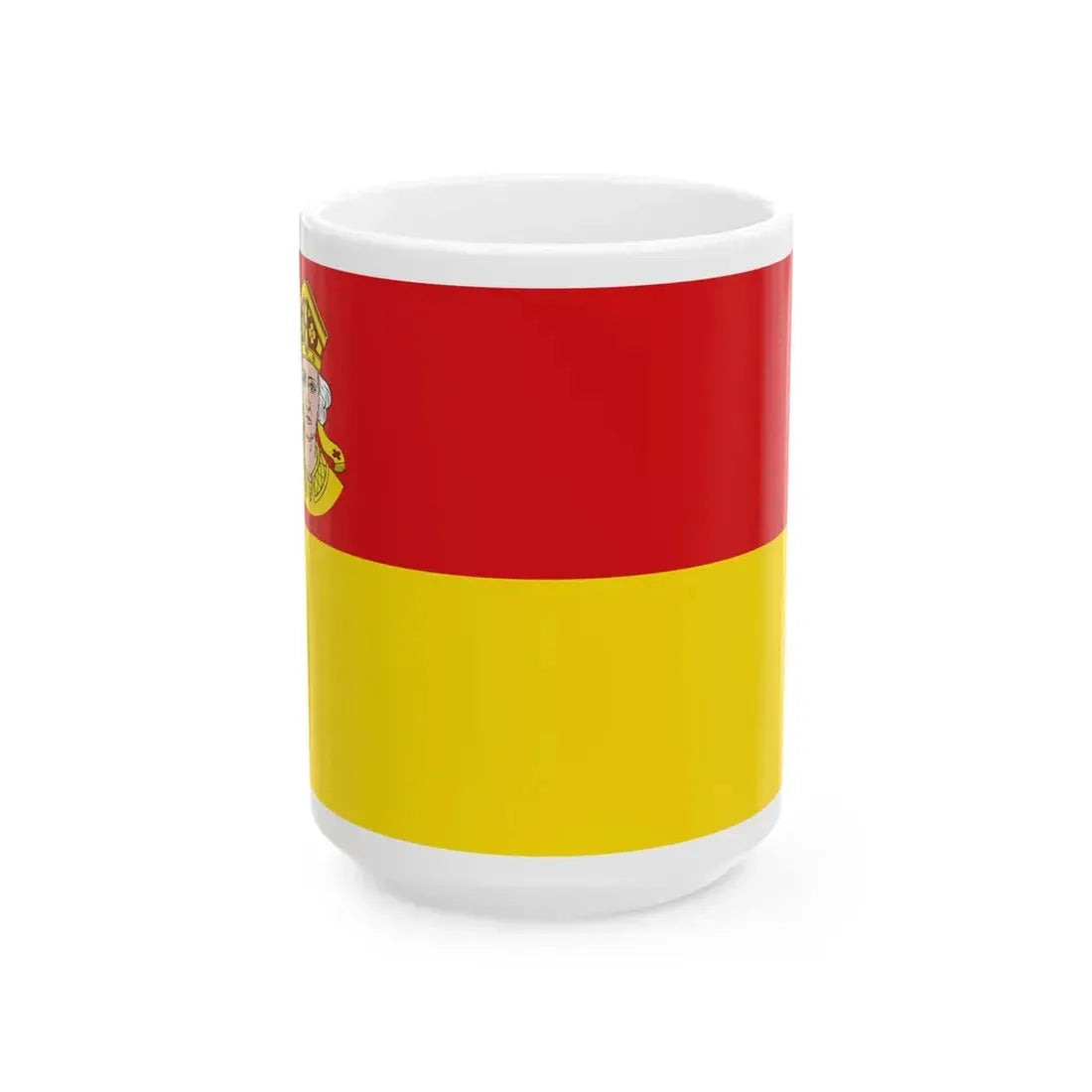 Flagge der Stadt Hagenow (Germany) White Coffee Mug 15oz - Go Mug Yourself