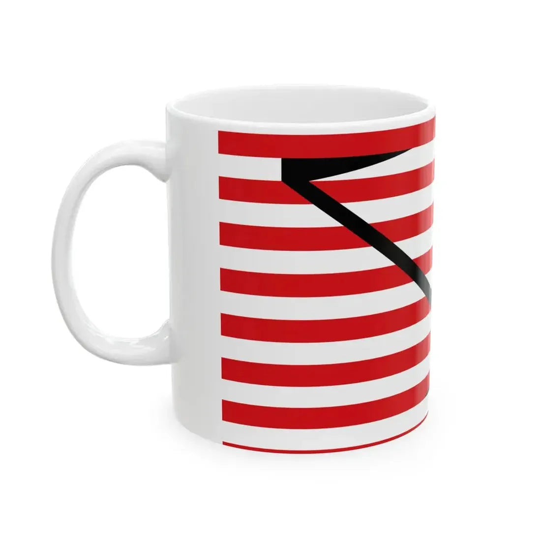 Flagge der Stadt Halberstadt (Germany) White Coffee Mug - Go Mug Yourself
