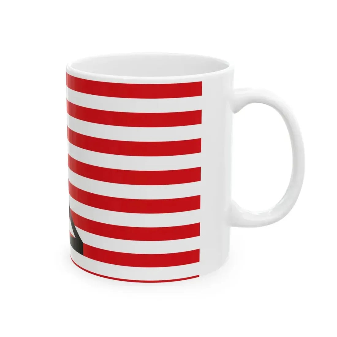Flagge der Stadt Halberstadt (Germany) White Coffee Mug - Go Mug Yourself