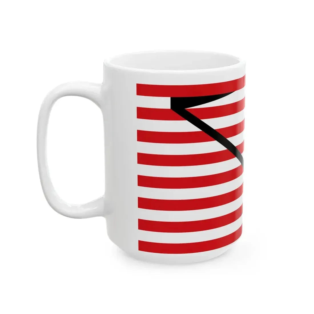 Flagge der Stadt Halberstadt (Germany) White Coffee Mug - Go Mug Yourself
