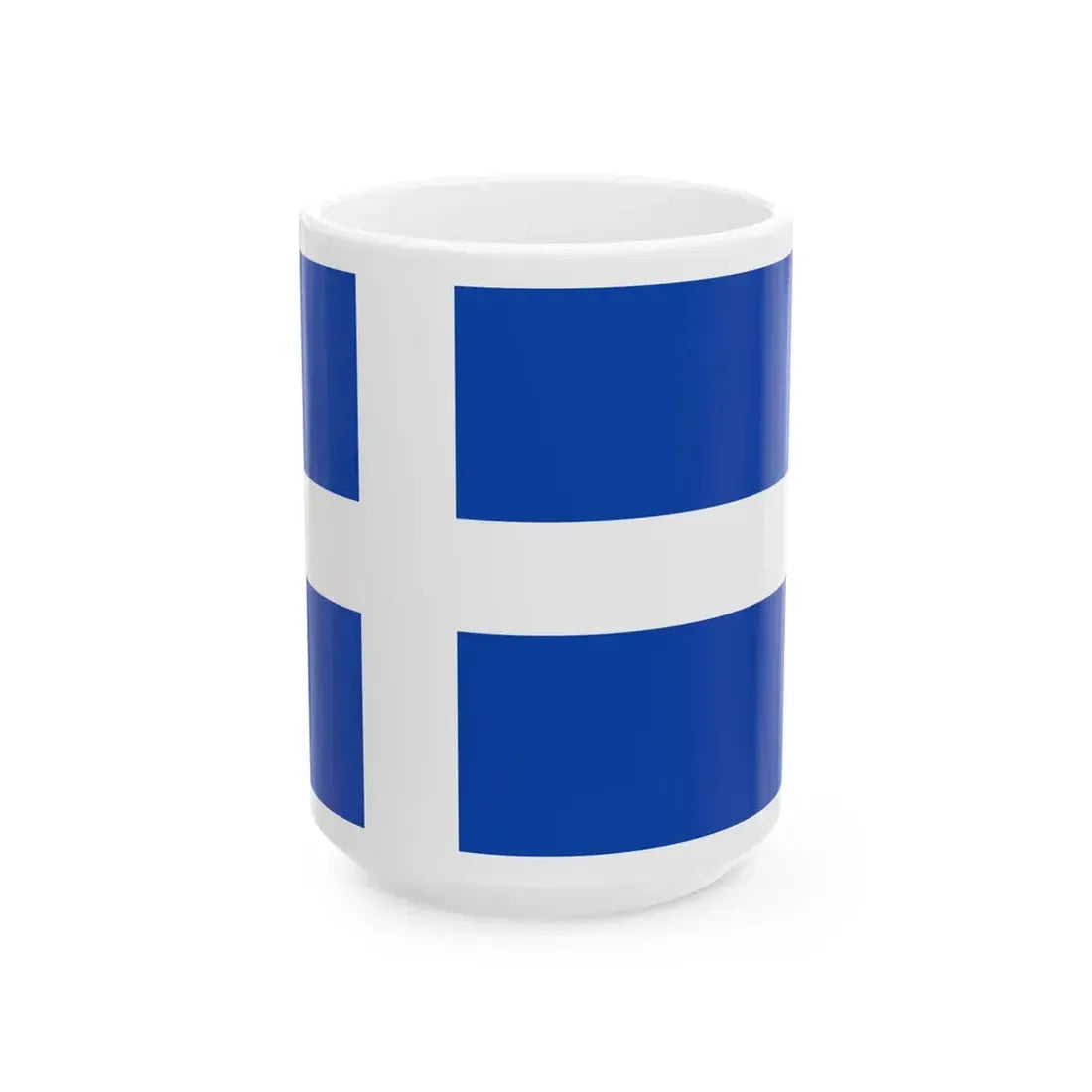 Flagge der Stadt Varel (Germany) White Coffee Mug 15oz - Go Mug Yourself