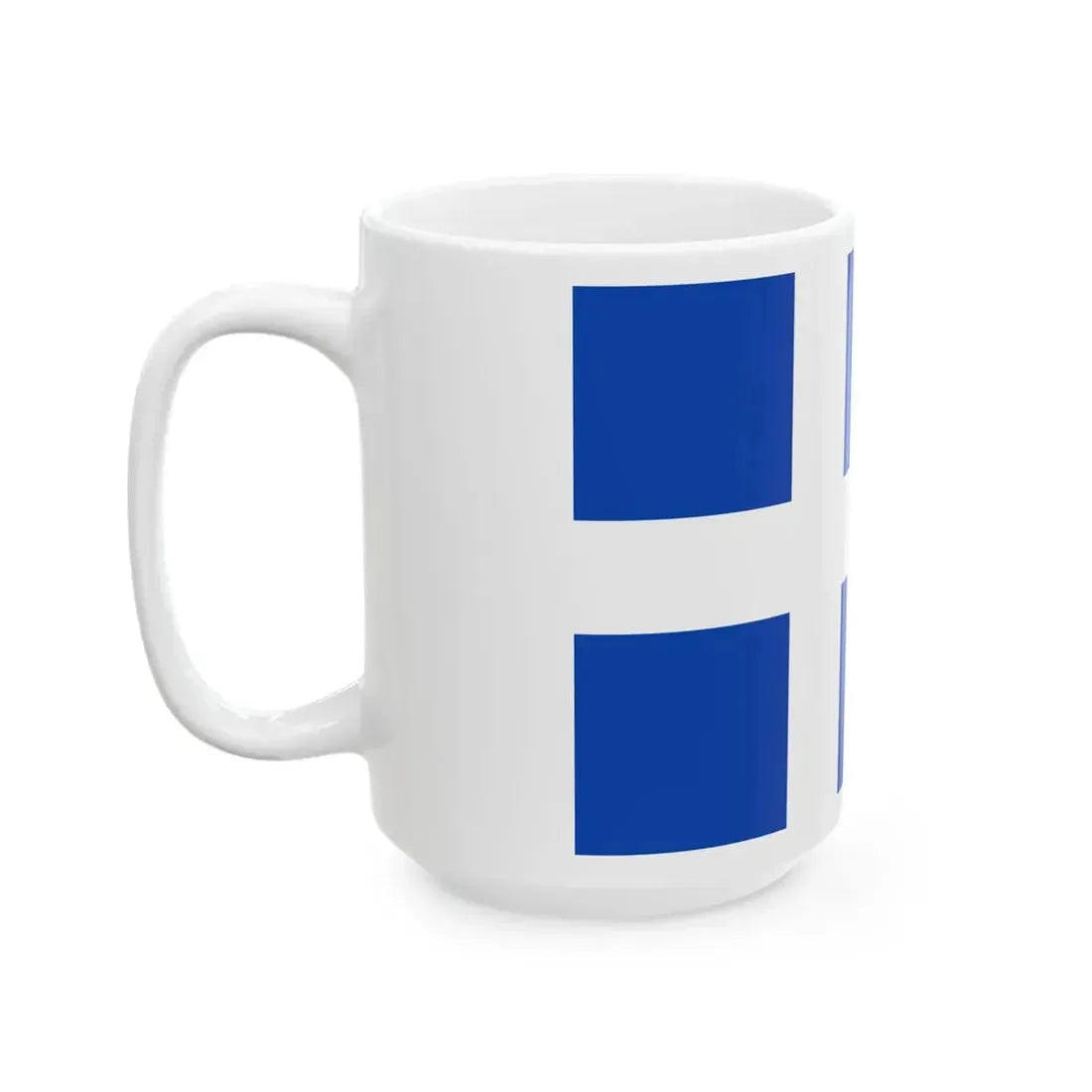Flagge der Stadt Varel (Germany) White Coffee Mug - Go Mug Yourself