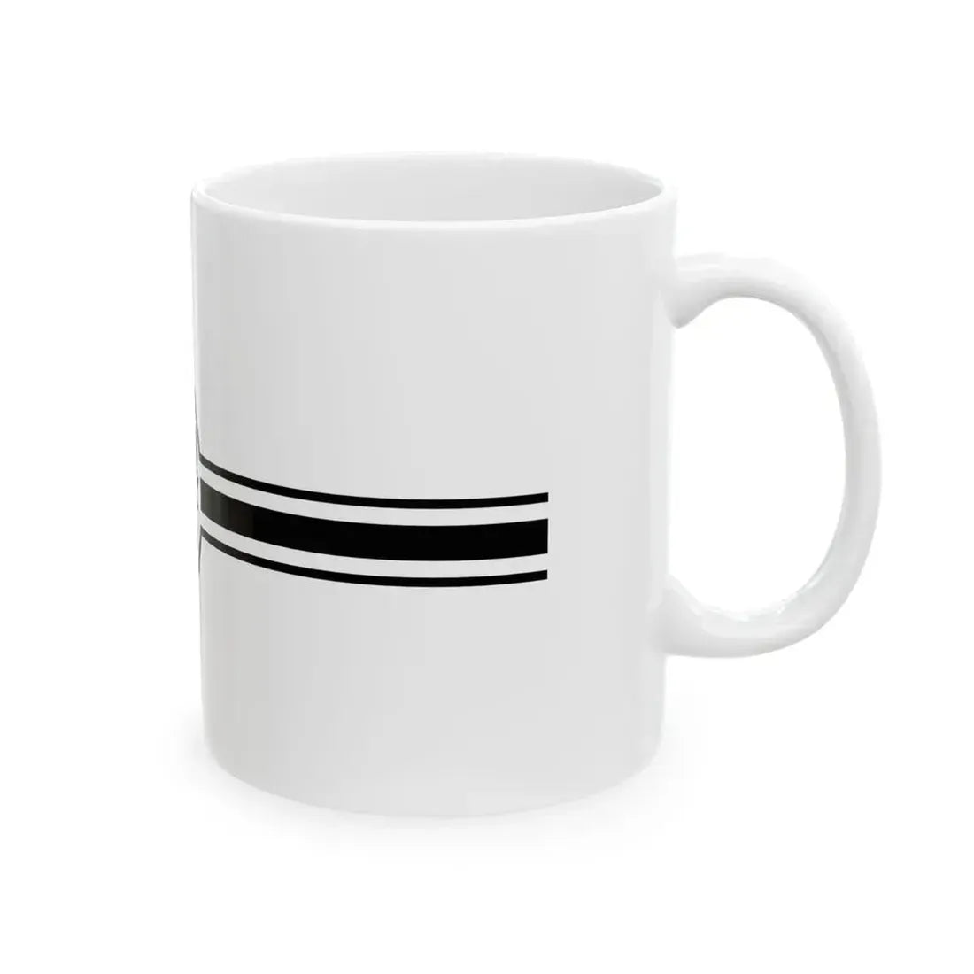Flagge der Zollfahrzeuge -1892 (Germany) White Coffee Mug - Go Mug Yourself