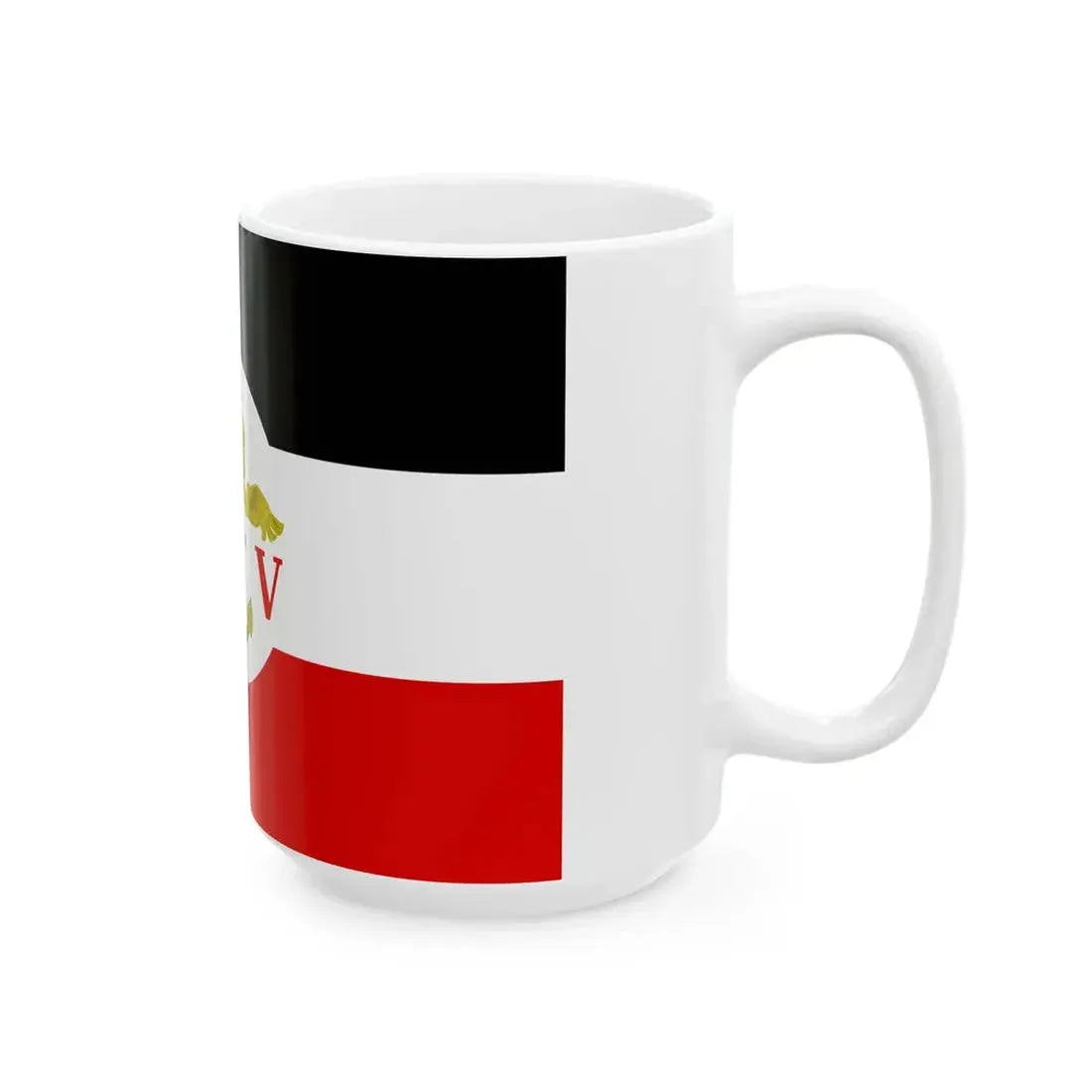 Flagge der Zollverwaltung Bremen 1895-1918 Deutsches Kaiserreich (Germany) White Coffee Mug - Go Mug Yourself