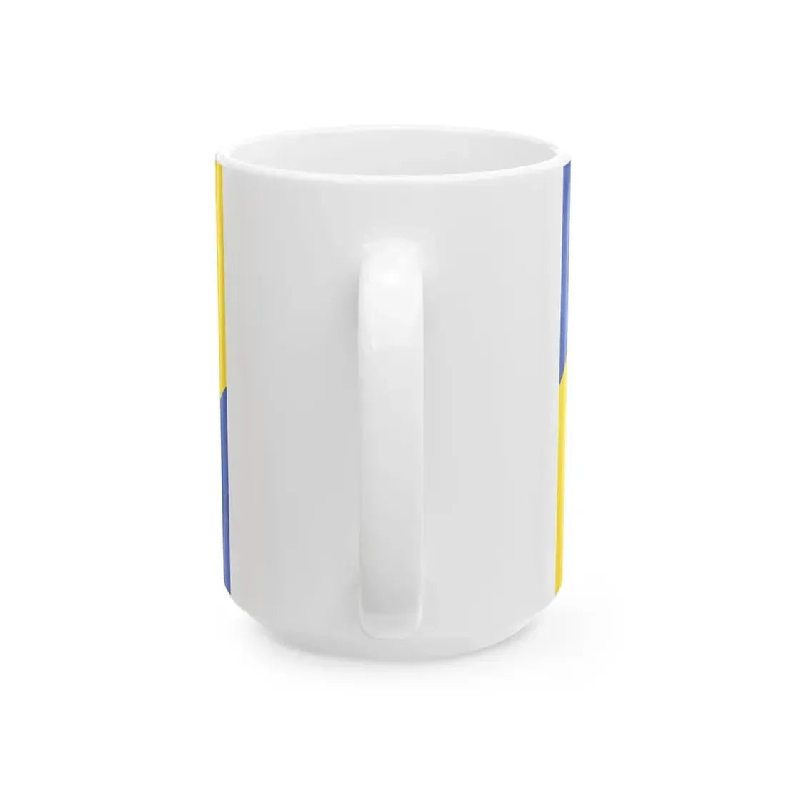 Flagge des Landkreises Parchim (Germany) White Coffee Mug - Go Mug Yourself