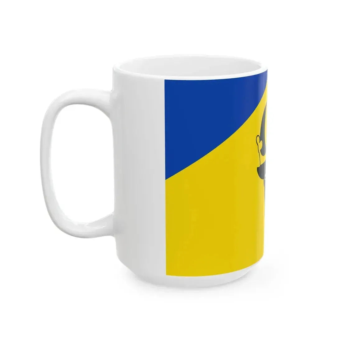 Flagge des Landkreises Parchim (Germany) White Coffee Mug - Go Mug Yourself