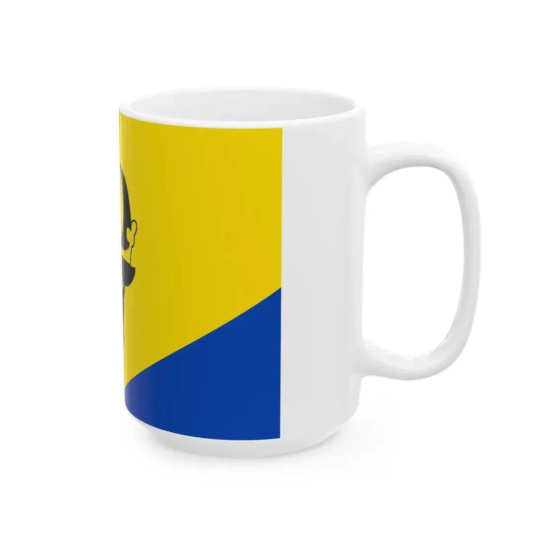Flagge des Landkreises Parchim (Germany) White Coffee Mug - Go Mug Yourself