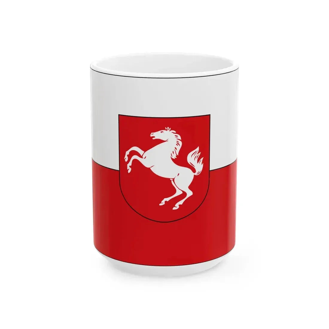 Flagge des Landschaftsverbandes Westfalen-Lippe (Germany) White Coffee Mug 15oz - Go Mug Yourself