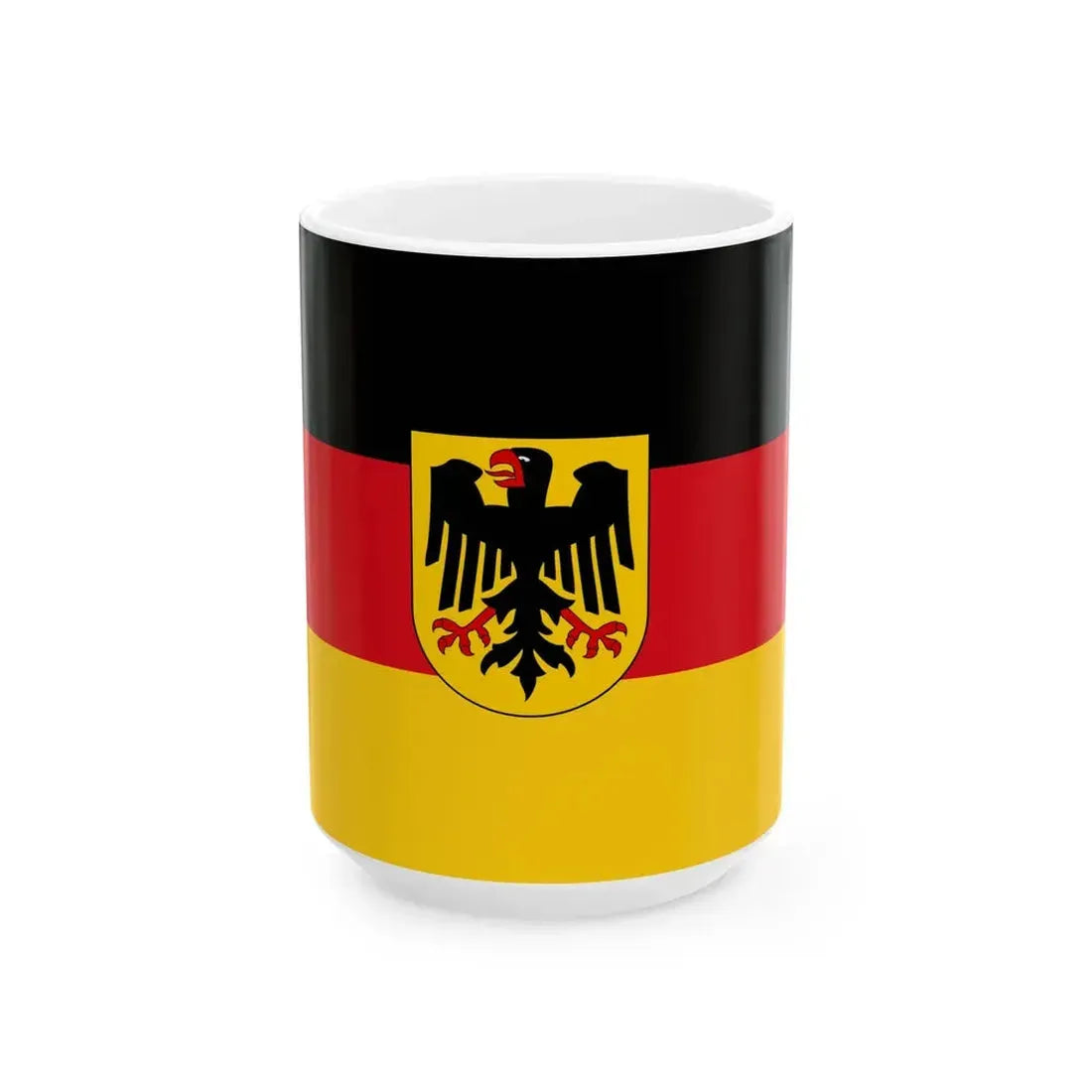 Flagge Deutsches Reich - Dienstflagge zu Land 1921-1933 (Germany) White Coffee Mug 15oz - Go Mug Yourself