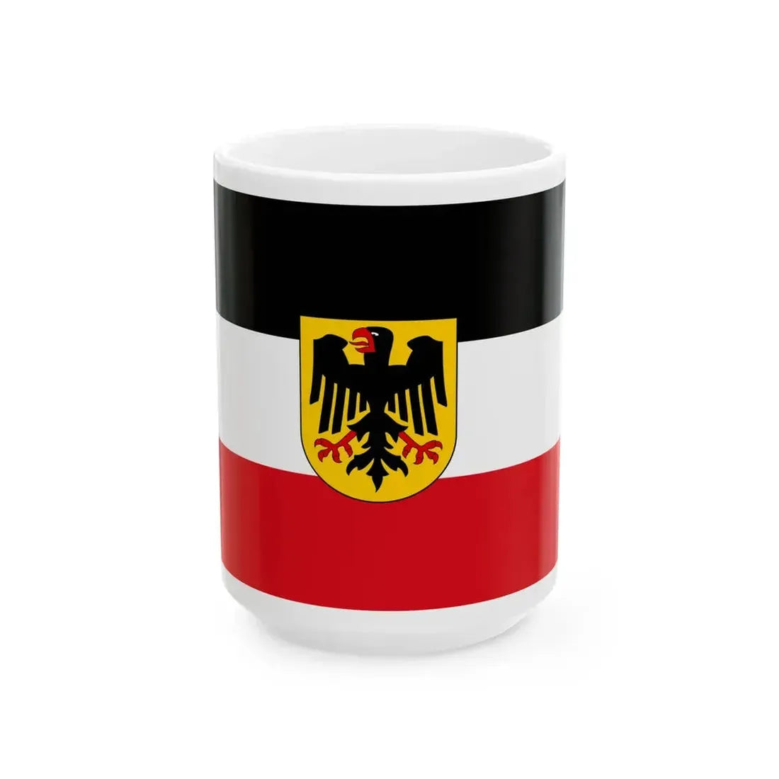 Flagge Deutsches Reich - Dienstflagge zur See 1921-1926 (Germany) White Coffee Mug 15oz - Go Mug Yourself