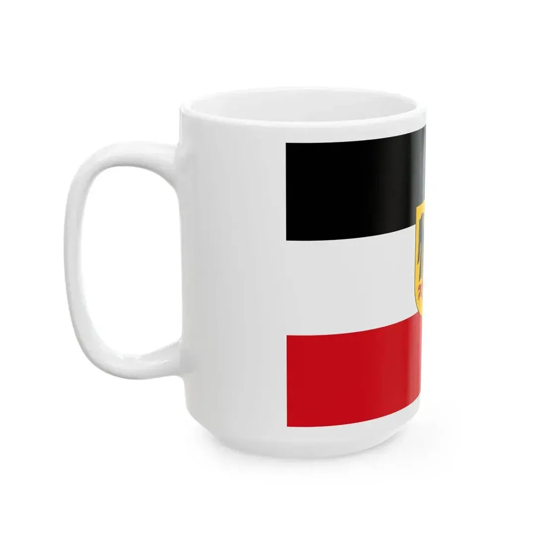 Flagge Deutsches Reich - Dienstflagge zur See 1921-1926 (Germany) White Coffee Mug - Go Mug Yourself