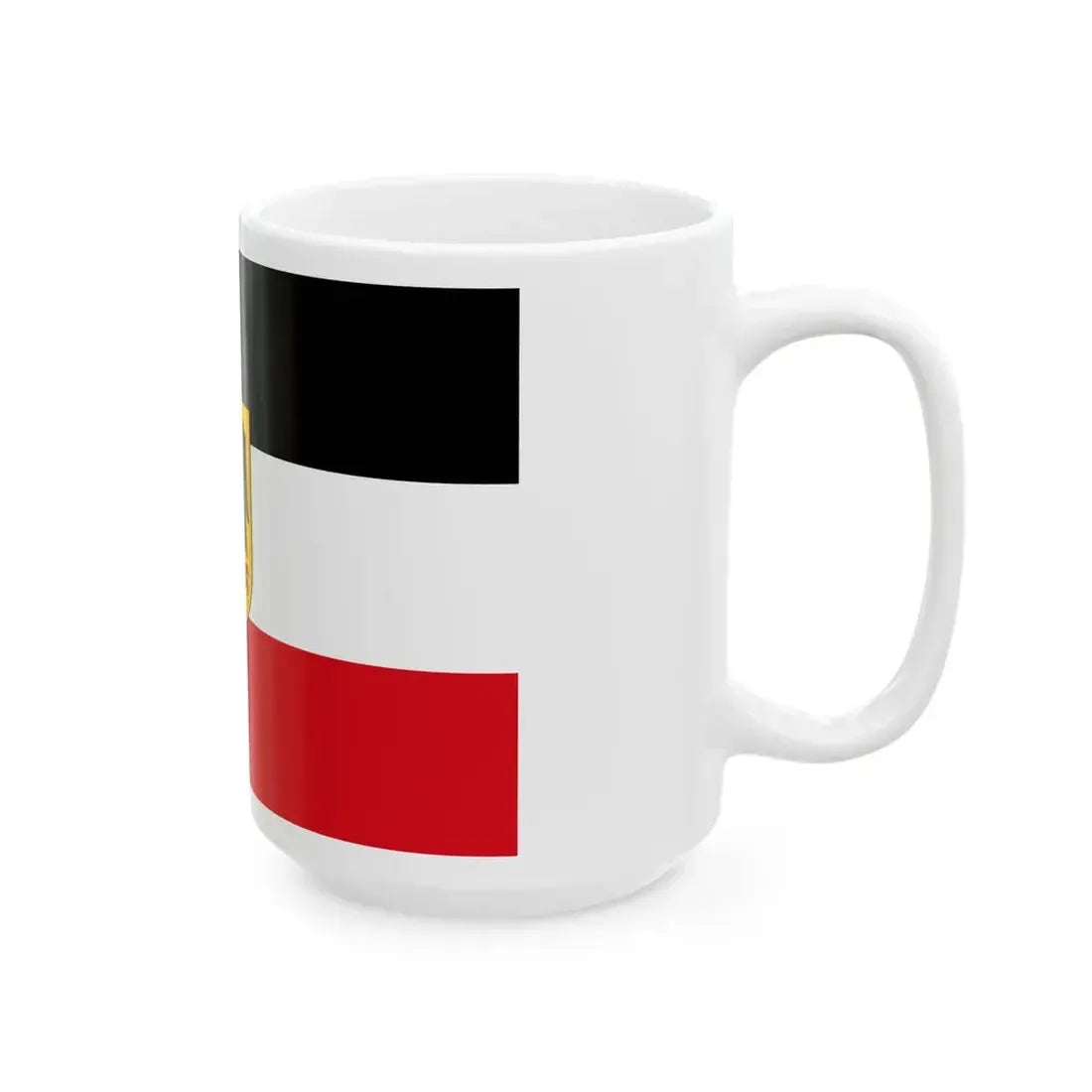 Flagge Deutsches Reich - Dienstflagge zur See 1921-1926 (Germany) White Coffee Mug - Go Mug Yourself