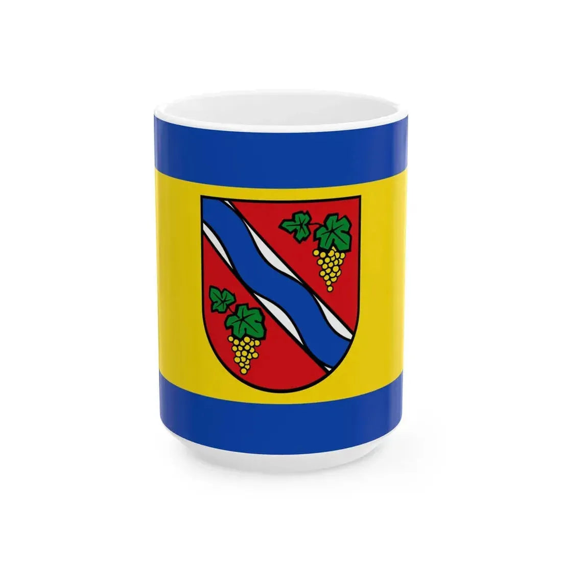 Flagge Dietzenbach (Germany) White Coffee Mug 15oz - Go Mug Yourself