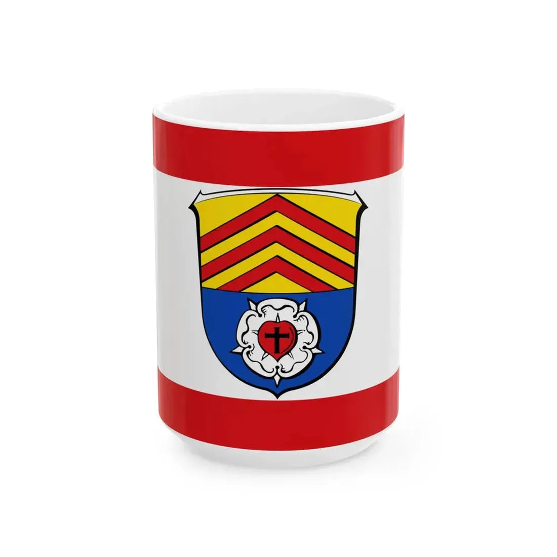 Flagge Dudenhofen Rodgau (Germany) White Coffee Mug 15oz - Go Mug Yourself