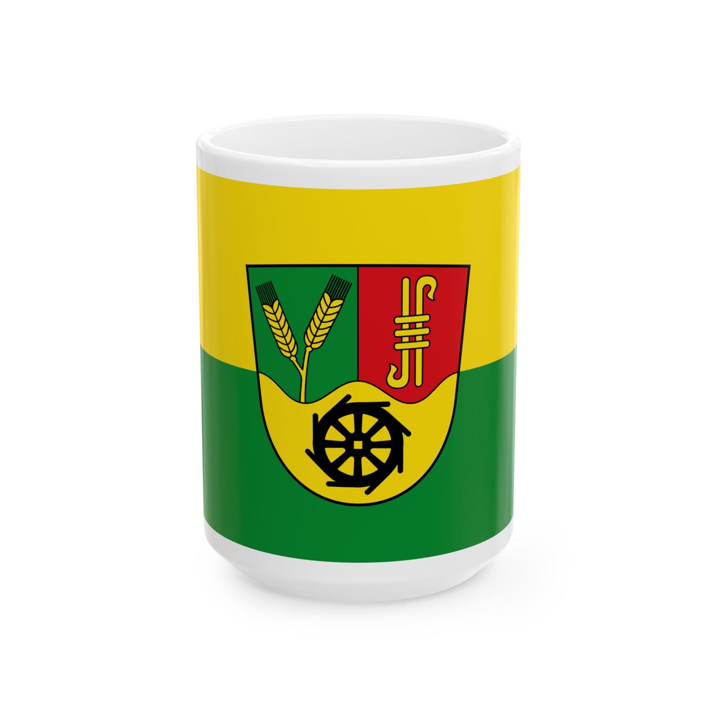 Flagge Ebergoetzen (Germany) White Coffee Mug-15oz-Go Mug Yourself