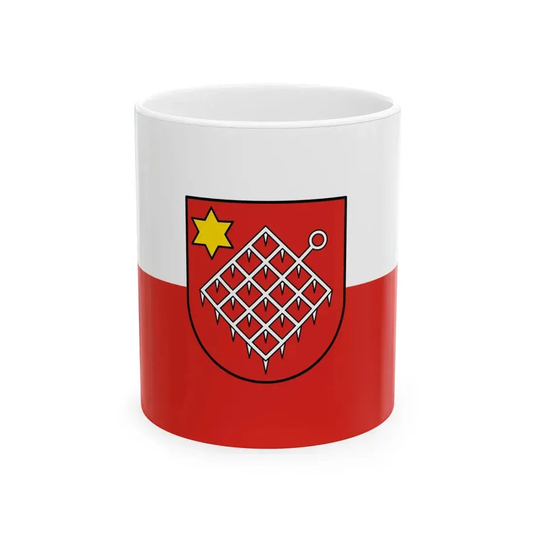 Flagge Egesheim (Germany) White Coffee Mug 11oz - Go Mug Yourself