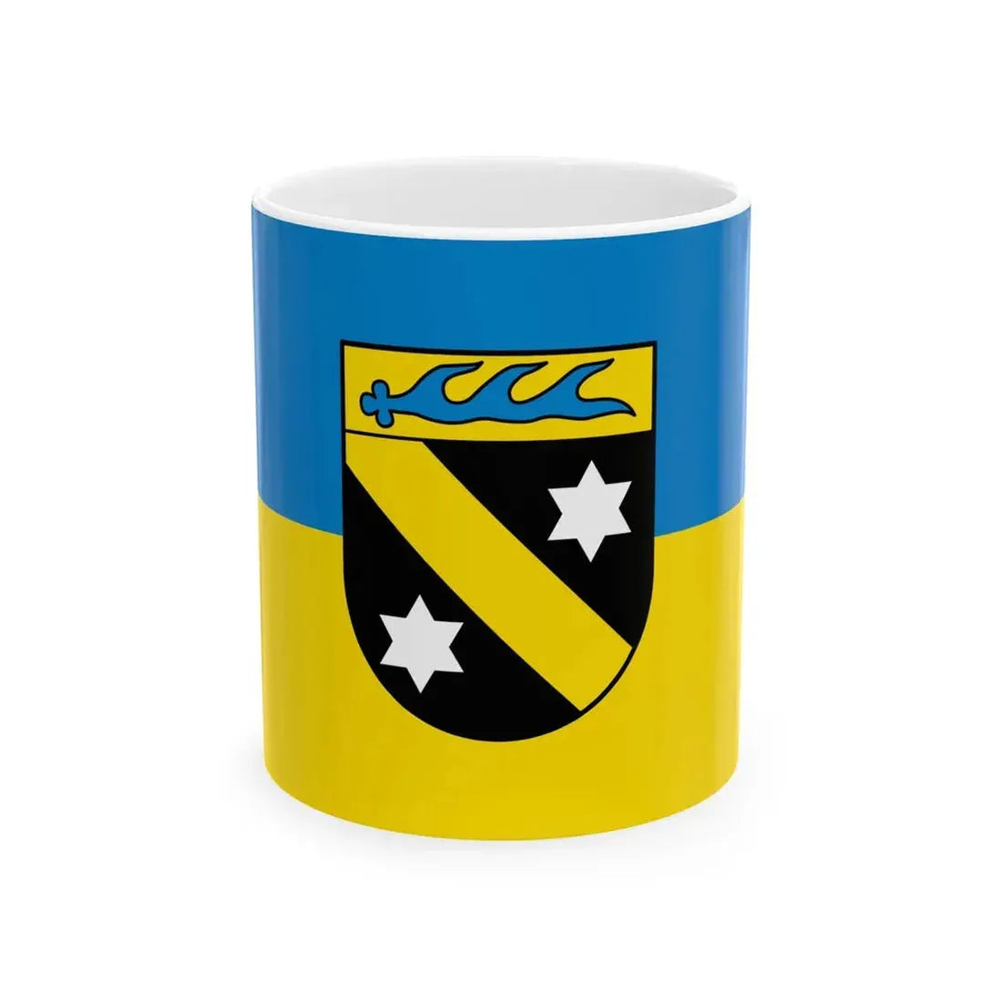Flagge Emmingen-Liptingen (Germany) White Coffee Mug 11oz - Go Mug Yourself
