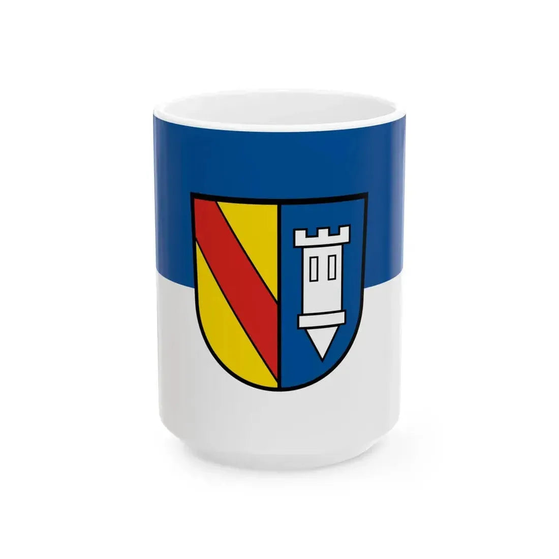 Flagge Ettlingen (Germany) White Coffee Mug 15oz - Go Mug Yourself