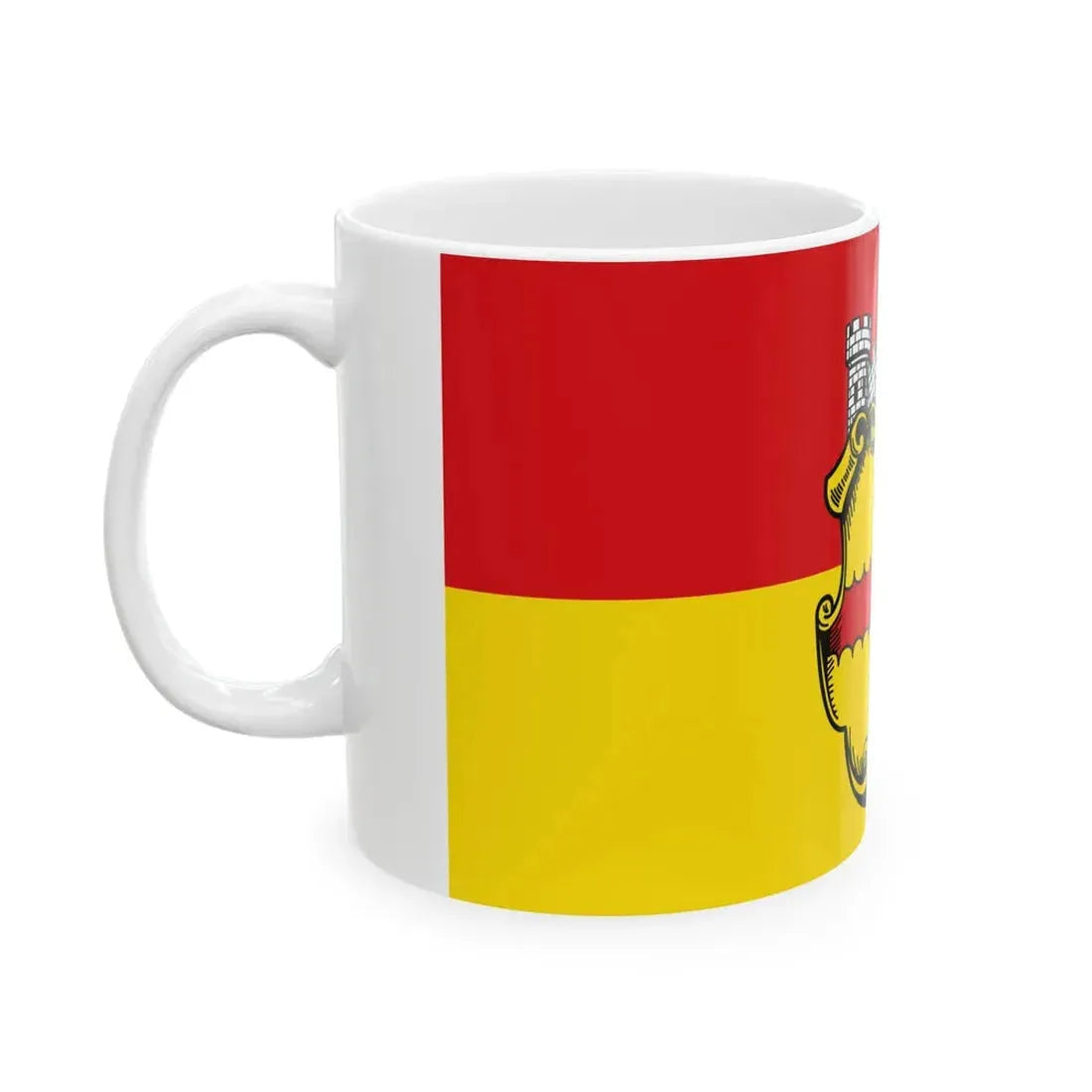 Flagge Eupen 2 (Belgium) White Coffee Mug - Go Mug Yourself