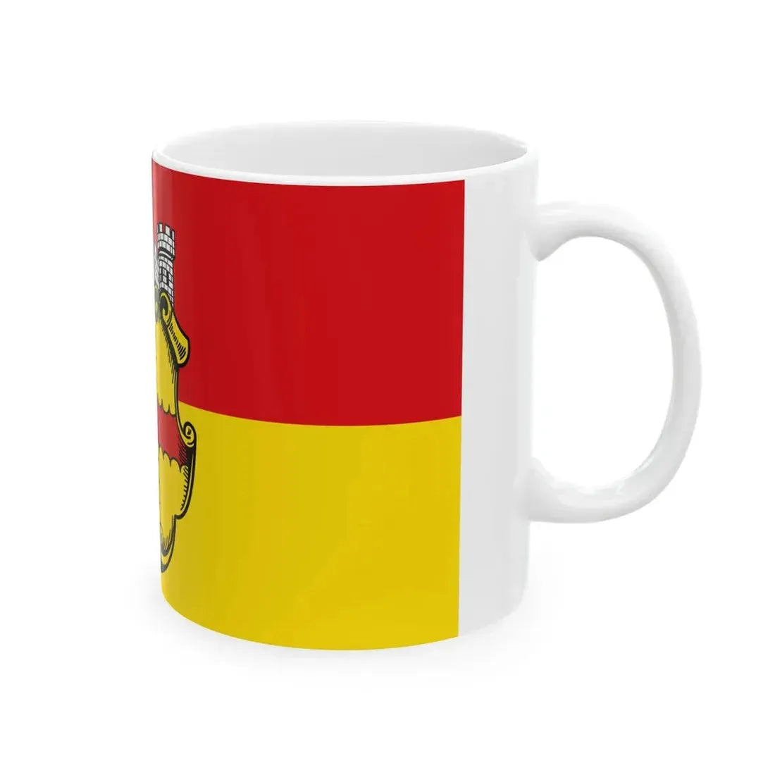 Flagge Eupen 2 (Belgium) White Coffee Mug - Go Mug Yourself