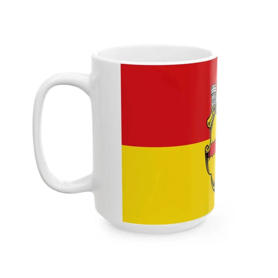Flagge Eupen 2 (Belgium) White Coffee Mug - Go Mug Yourself