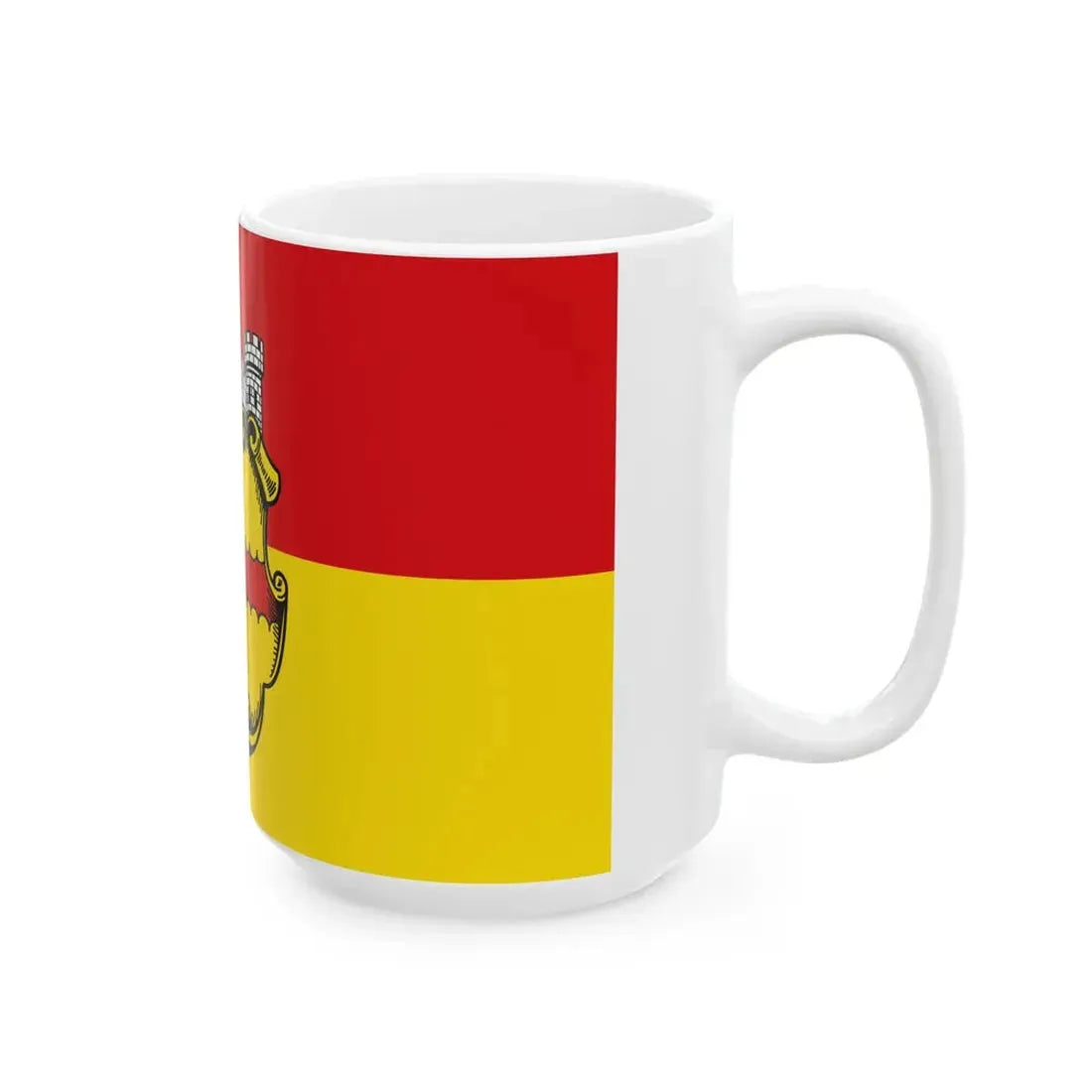 Flagge Eupen 2 (Belgium) White Coffee Mug - Go Mug Yourself